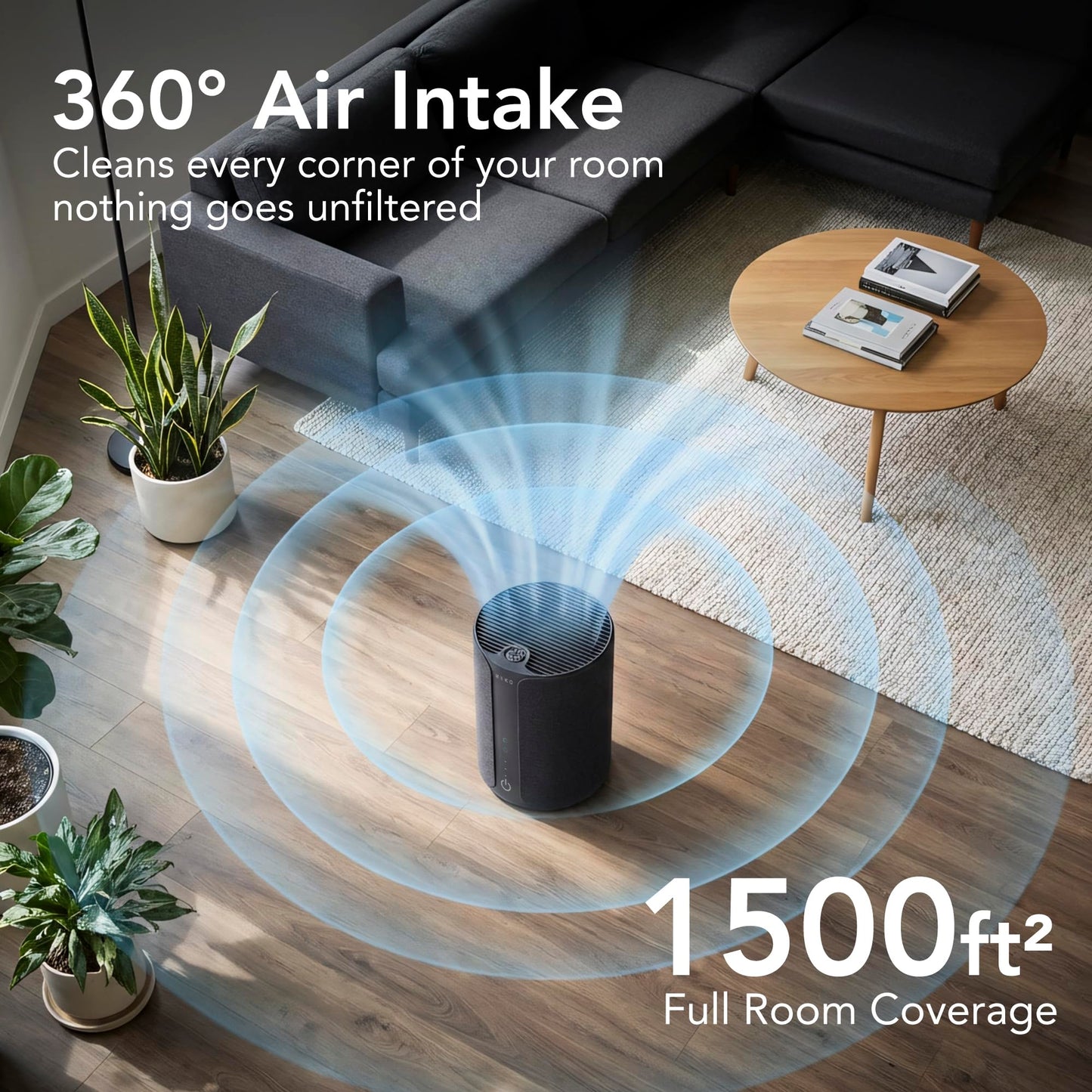 MIKO Ibuki 2.0 Smart H13 HEPA Air Purifier for Home