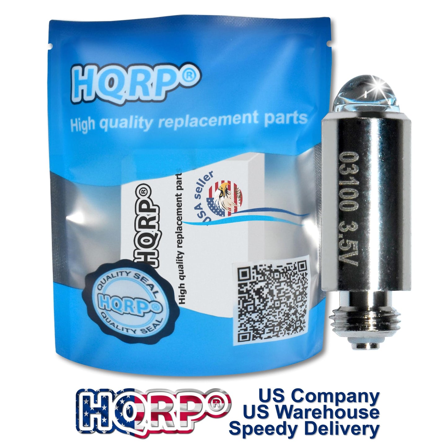 HQRP 3.5 V 2.5 W Halogen Bulb - Replacement for WA-03100-U WA-03100 WA-31 8000017 99-5014 - Compatible with Welch Allyn CA994 Carley 994 CL994