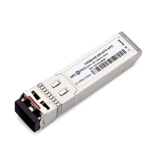 HPC Optics Compatible with Fortinet FS-TRAN-SFP+ER 10GBASE-ER SFP+ Transceiver | 10G ER SM 40KM 1550NM FS-TRAN-SFP+ER-HPC