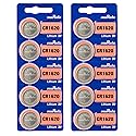 Murata CR1620 Battery DL1620 ECR1620 3V Lithium Coin Cell (10 Batteries)
