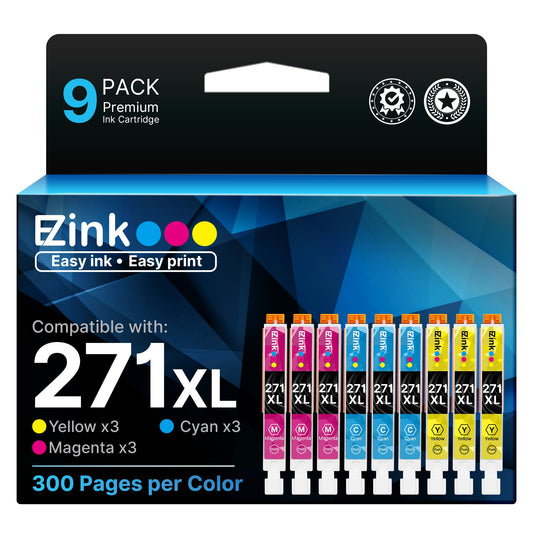 E-Z Ink Compatible for Canon CLI-271XL CLI271XL 271 Ink Cartridges, 9 Pack