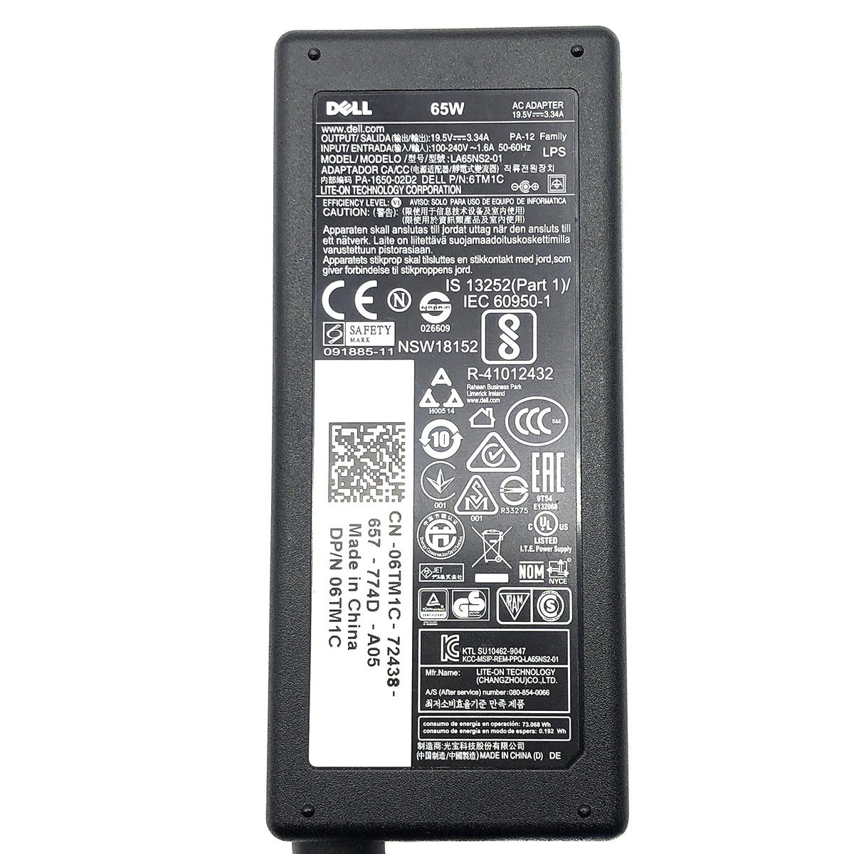 Charger PA-21 AC Adapter 19.5V 3.34A for DELL Inspiron 1318 1545 1546 1551 1557 1750