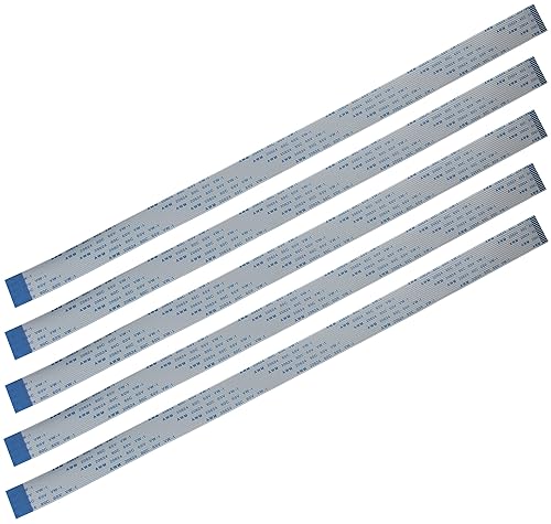 A1 FFCs - Flex Ribbon Cable for Raspberry Pi Camera - White 30cm / 12 inch (5 Pack)