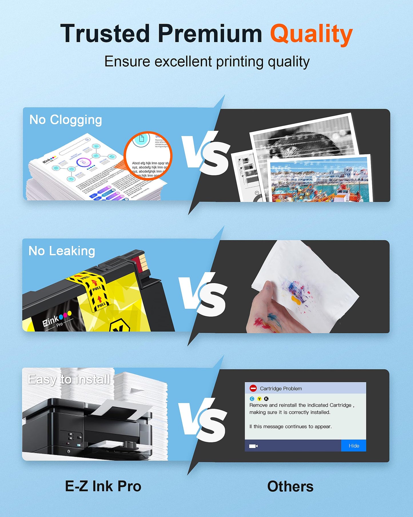 950XL 951XL Ink Cartridge 950 951 Combo Pack Compatible for Pro 8600 4 Pack