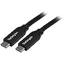 4m 13 ft USB C Cable with Power Delivery [5A] - M/M - USB 2.0 - USB-IF Certified - USB 2.0 Type C Cable