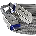 AFFHAUSEN USB C 3.2 Gen 2x2 Cable 3ft, 20Gbps High-Speed, 100W, 4K Display Support, Thunderbolt Braided Aluminum USB-C to USB-C Cable, USB C Cable