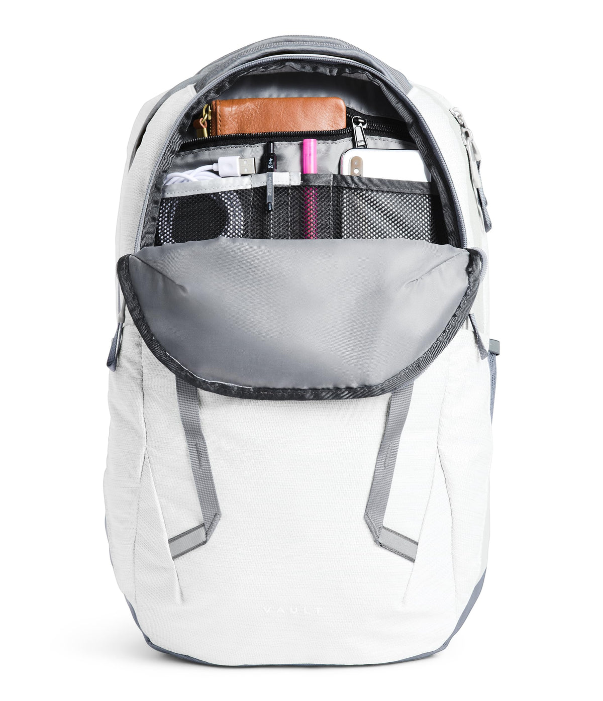 The North Face Women's Vault Everyday Backpack, Wht Mt Mélng/Mid Gy-NPF, OS