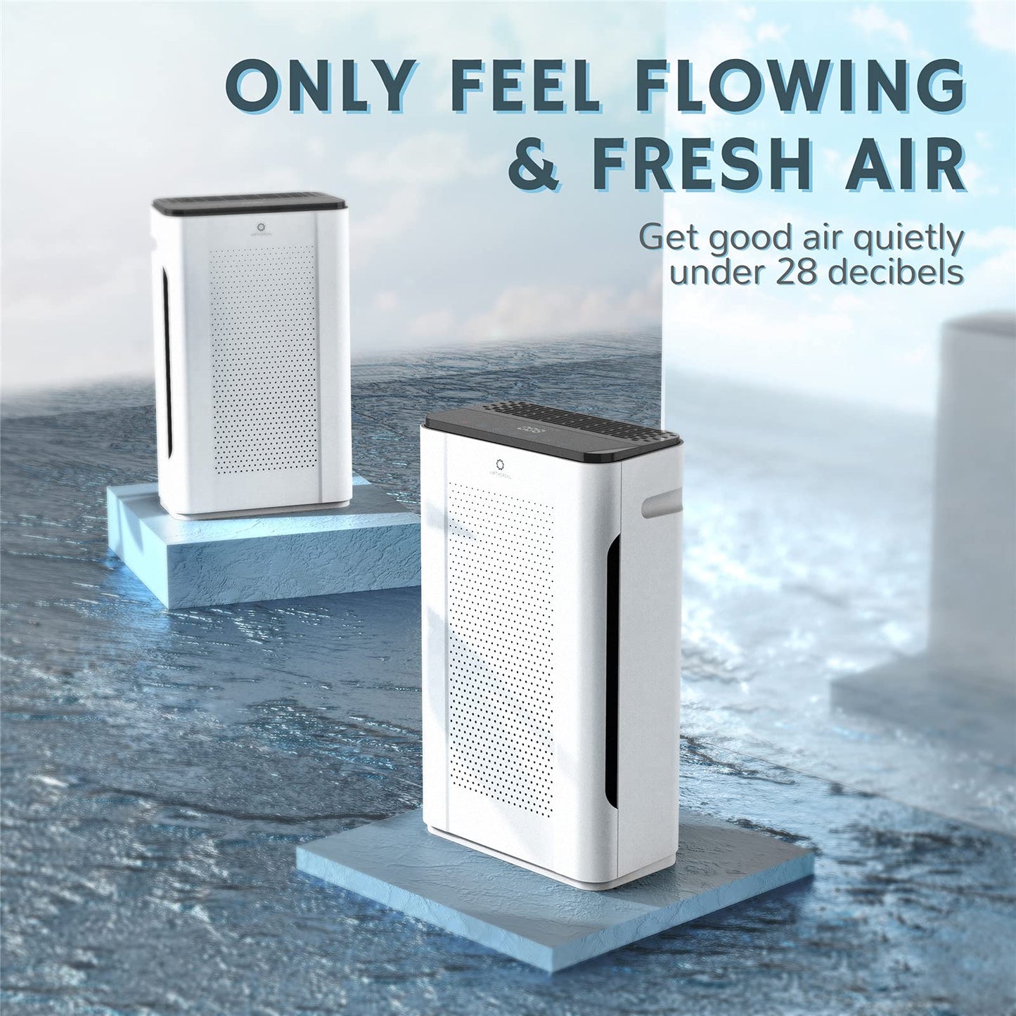 AIRTHEREAL APH260 Air Purifier, 3 Stage HEPA, 152 CFM, CARB ETL Certified