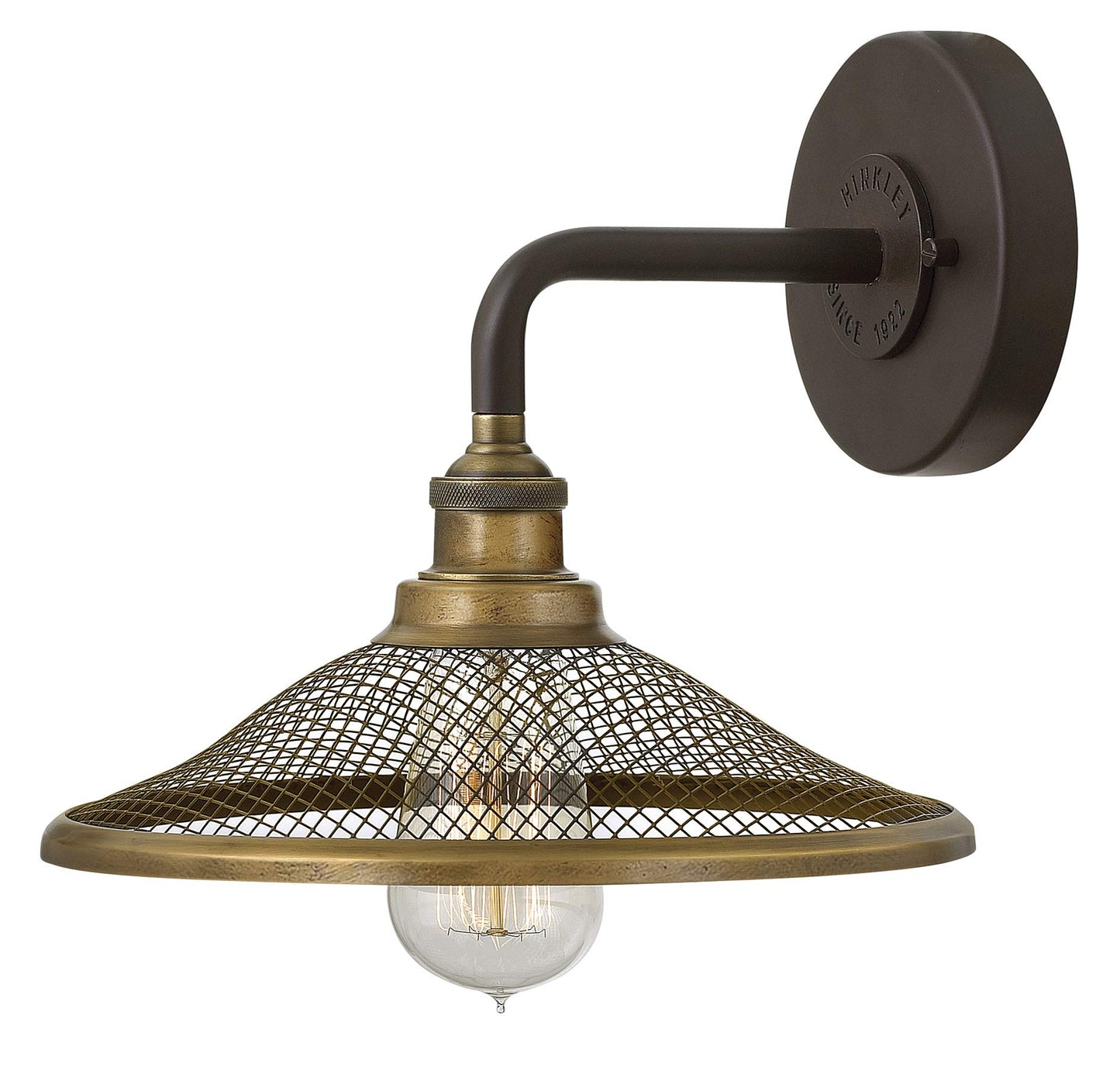 Hinkley Rigby One Light Wall Sconce, Buckeye Bronze