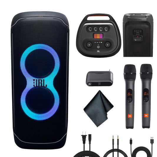 JBL PartyBox Ultimate 1100W Portable Speaker - Wi-fi & Bluetooth Connectivity Splashproof, Powerful Sound and Light Show (JBLPARTYBOXULTAM) + Wireless