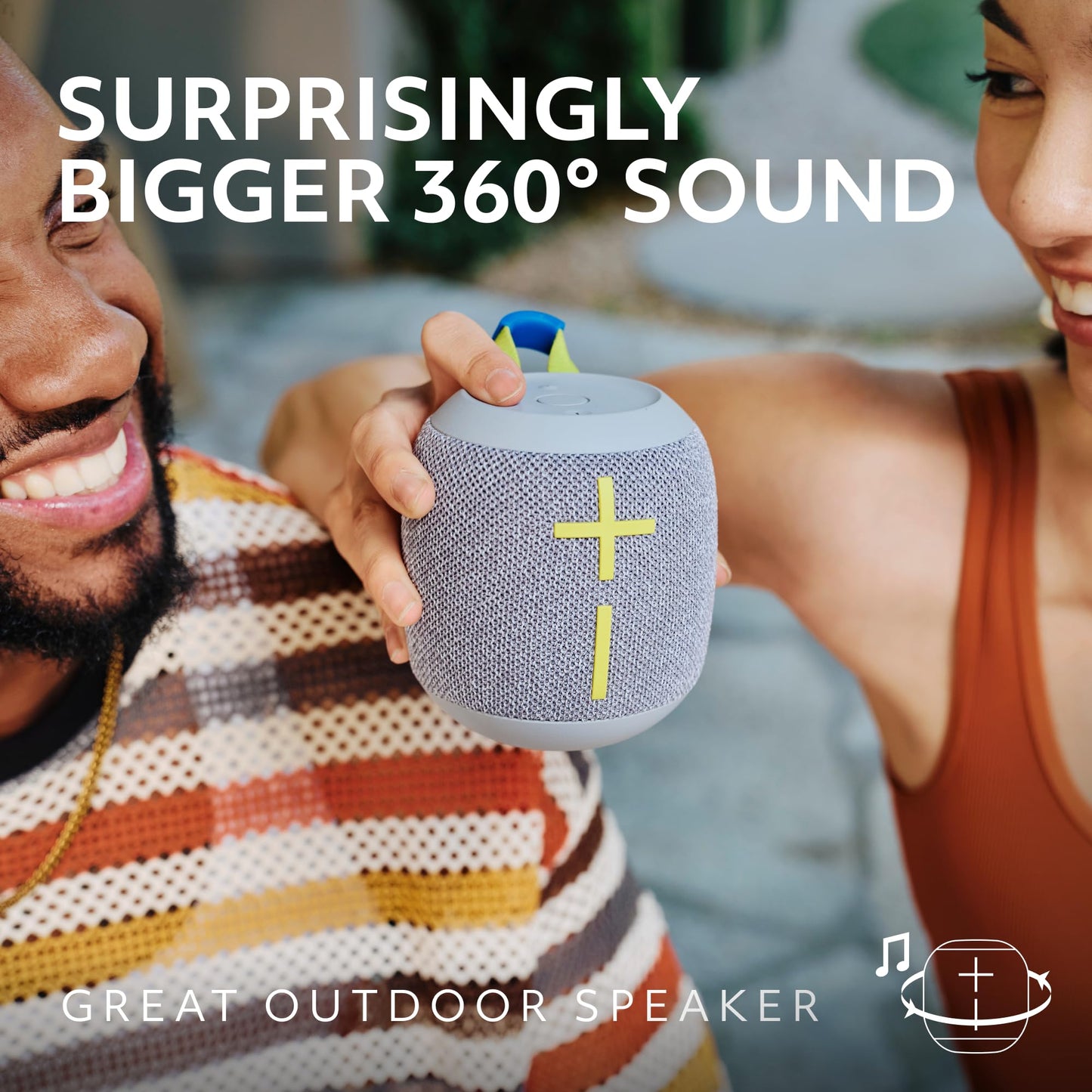 Ultimate Ears WONDERBOOM 4 Portable Waterproof Bluetooth Speaker with Big Bass and 360-Degree Sound, Dustproof Floating Speaker with 131ft (40m)