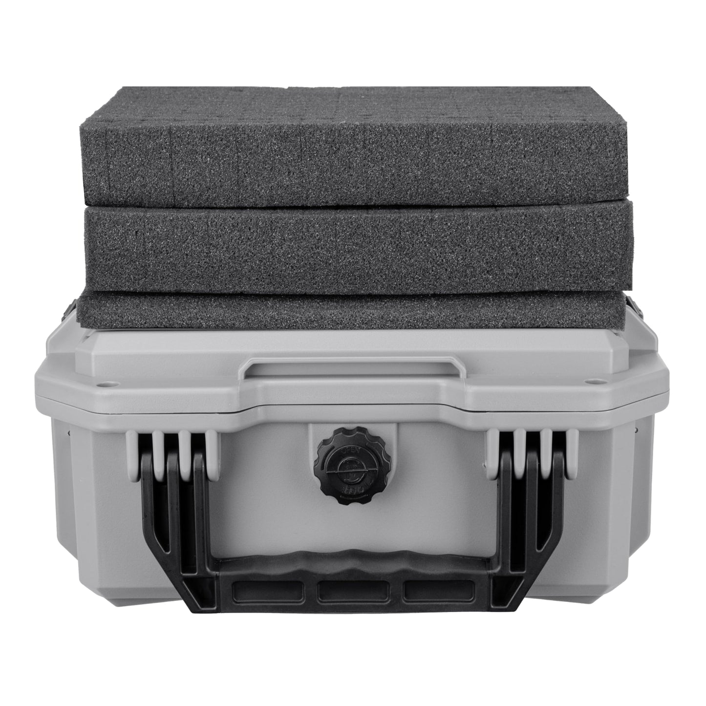 Eylar 11.8" Intact Series Compact Hard Camera Case, Lightweight and Durable Stacker Design with Foam (Gray)