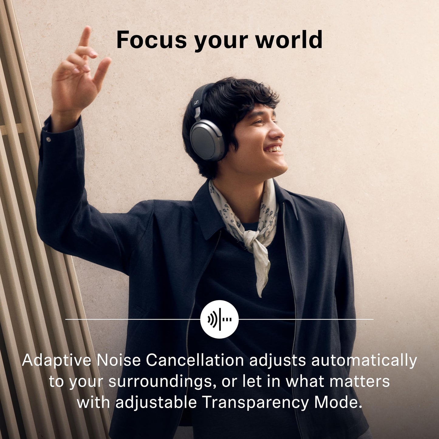 Sennheiser Momentum 4 Wireless Noise Cancelling Headphones - Bluetooth, Crystal-Clear Calls with Adaptive Noise Cancellation, Over-Ear Headphones, Up…
