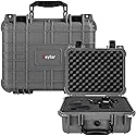 Eylar Protective Gear and Camera Hard Case Water & Shock Proof with Foam 13.37 inch 11.62 inch 6 inch Gray