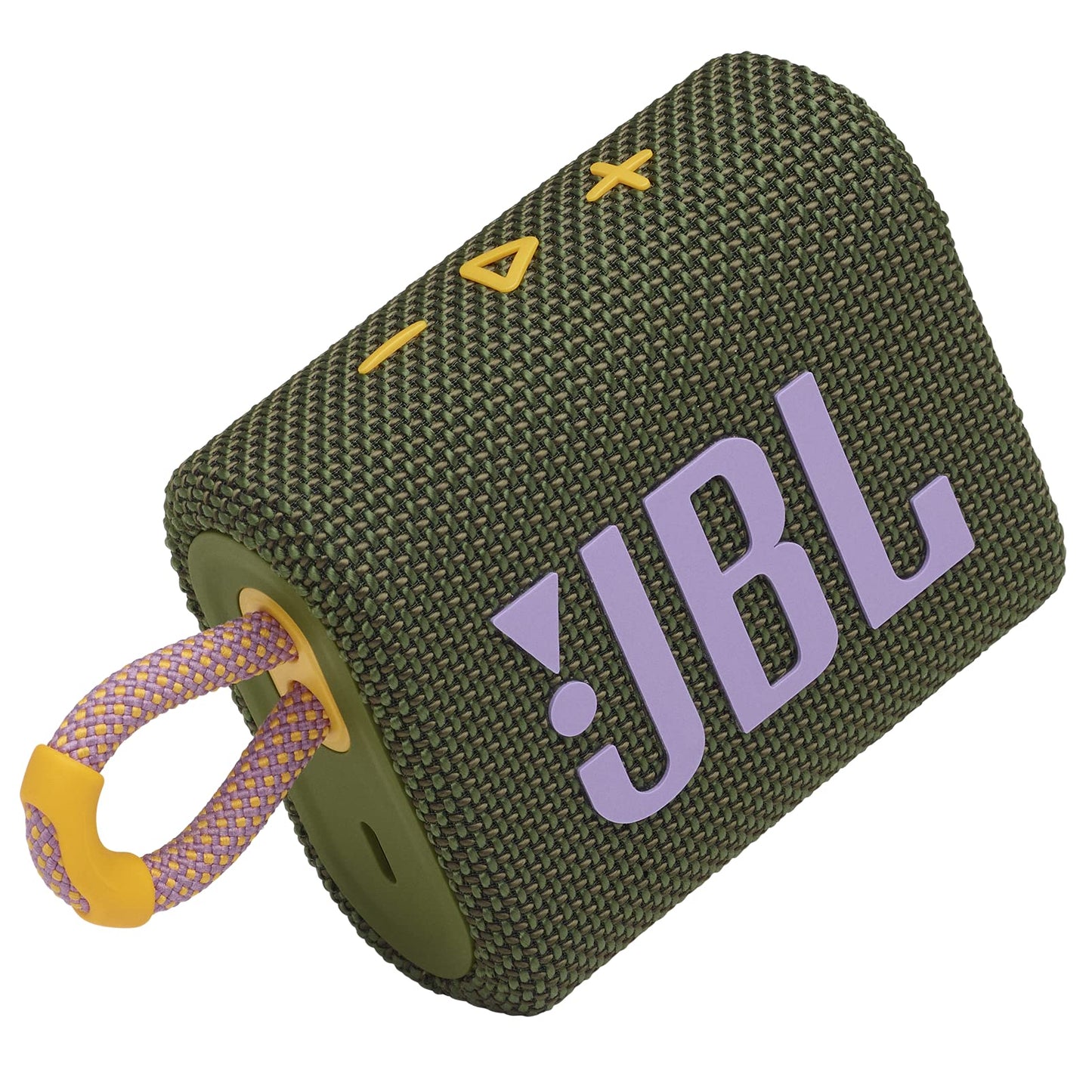 JBL Go 3: Portable Speaker with Bluetooth, Built-in Battery, Waterproof and Dustproof Feature - Green (Renewed)
