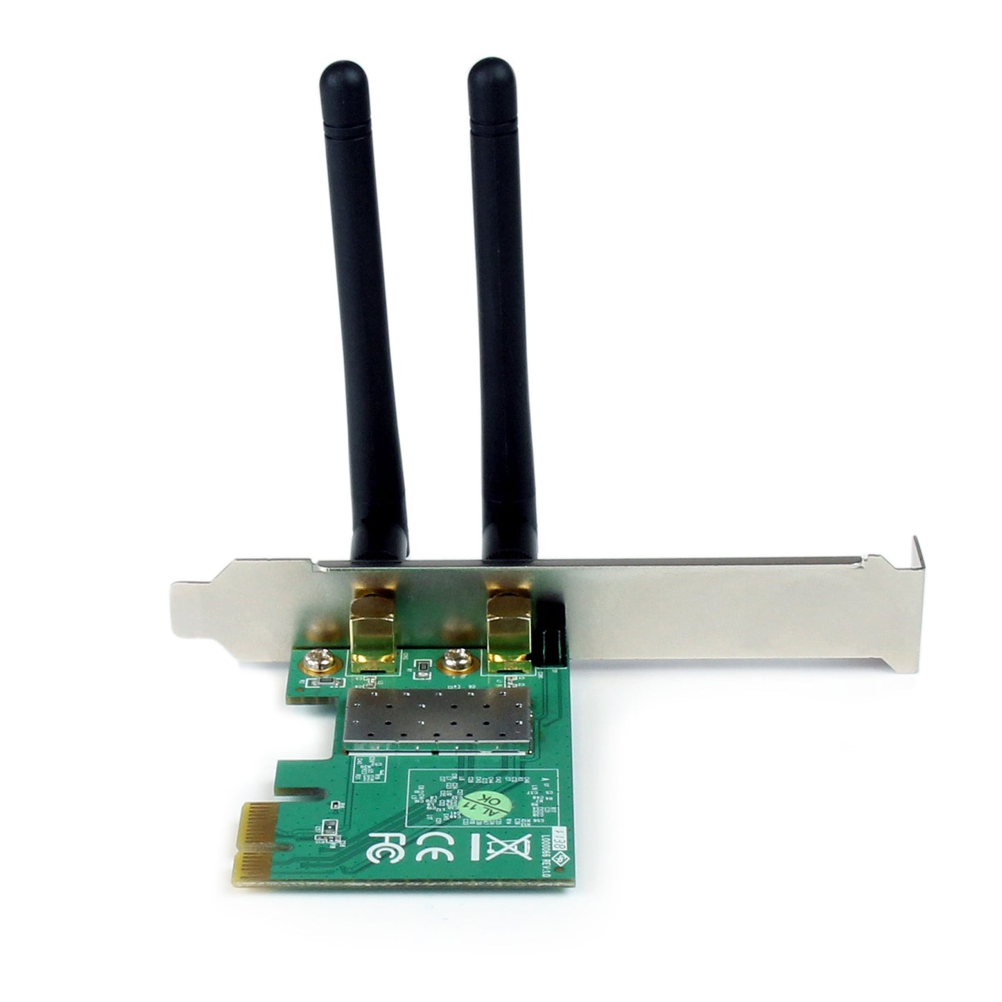 StarTech.com PCI Express Wireless N Card - 300 Mbps PCIe 802.11 b/g/n Network Adapter Card - 2T2R 2.2 dBi - PCIe Wireless Desktop Card , TAA
