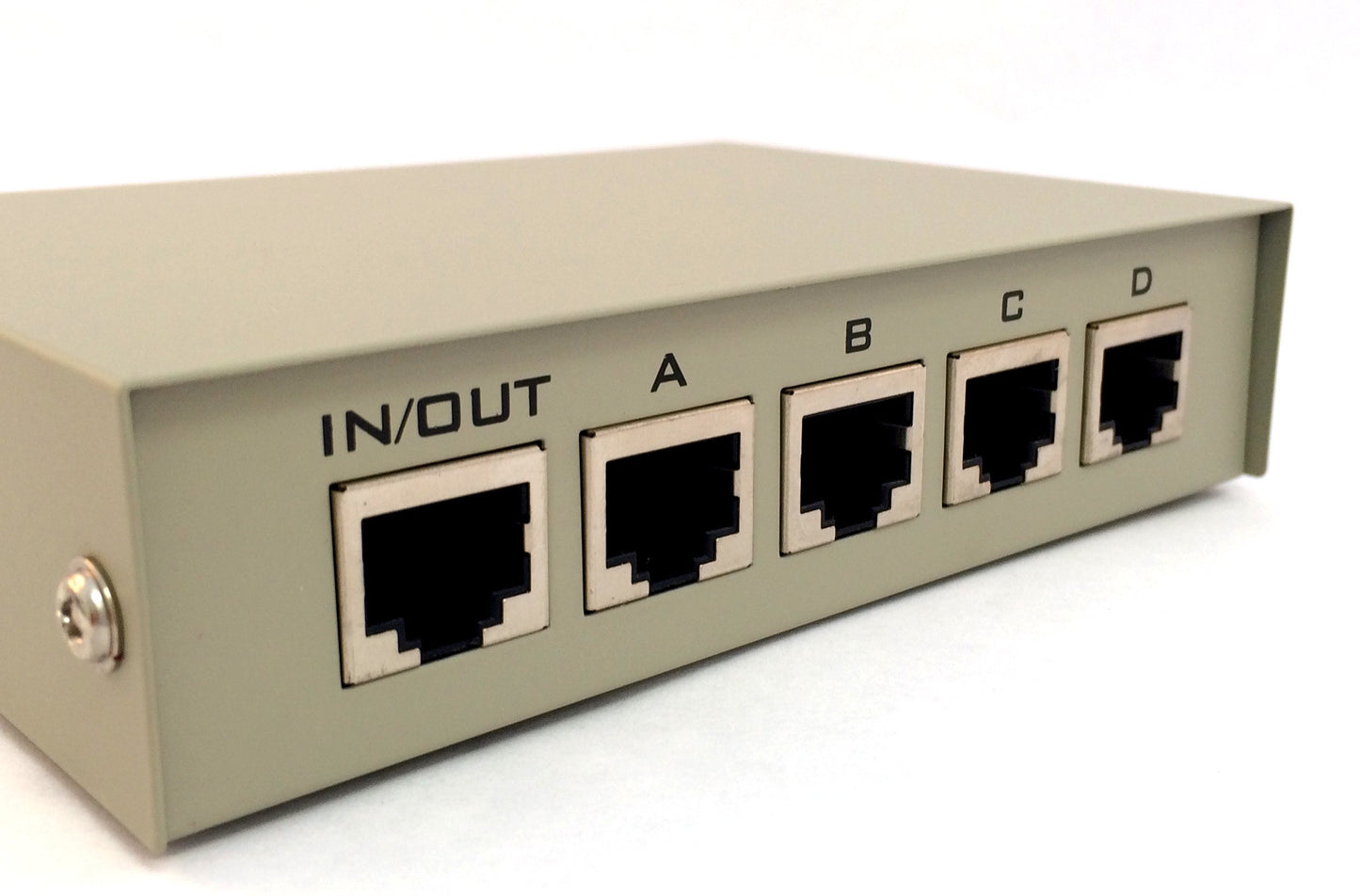 ABCD 4 Way Telephone Network Switch Box, RJ45 Female