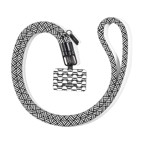 SteepLab Freehand GoKit - Universal Lanyard and Tab Bundle for Most Phone Cases | Hands-Free Comfort and Bold Everyday Style (Metro Weave)
