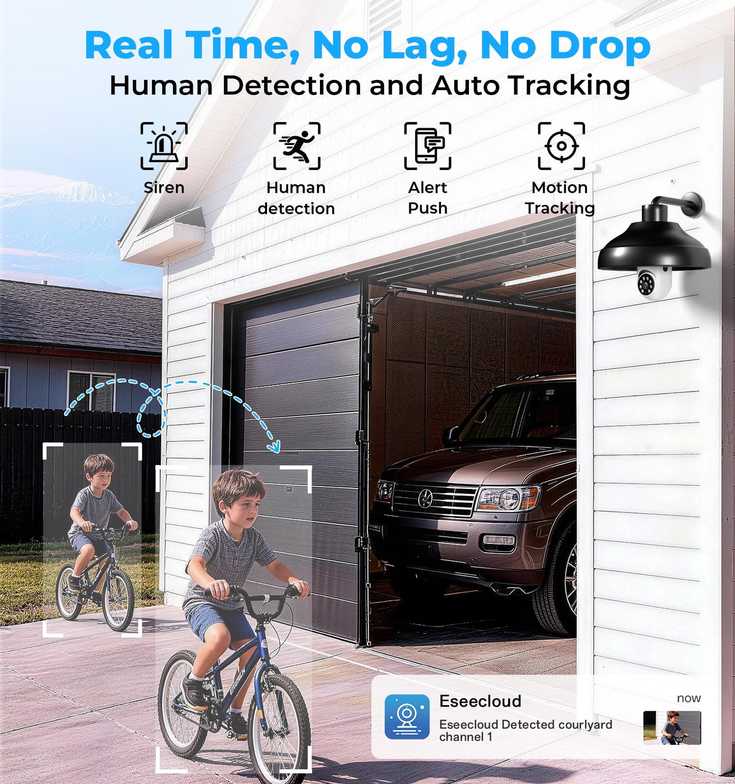 2K Light Bulb Camera Outdoor, 5G&2.4GHz Cameras for Home Security, 360° PTZ Wireless Lightbulb Socket Security Cam with Color Night Vision, 2 Way
