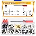 Sutemribor 300PCS Personal Computer Screw Standoffs Set Assortment Kit with a Screwdriver for Hard Drive Computer Case Motherboard Fan Power Graphics