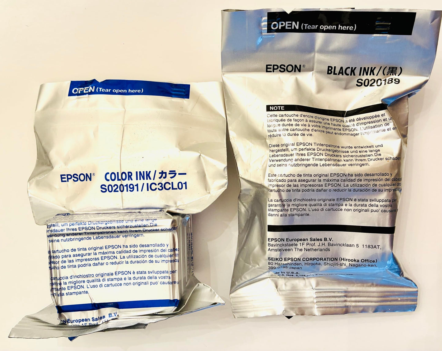 Epson S020189 and S020191 Ink Cartridge Twin Pack (1 Black, 1 Color)
