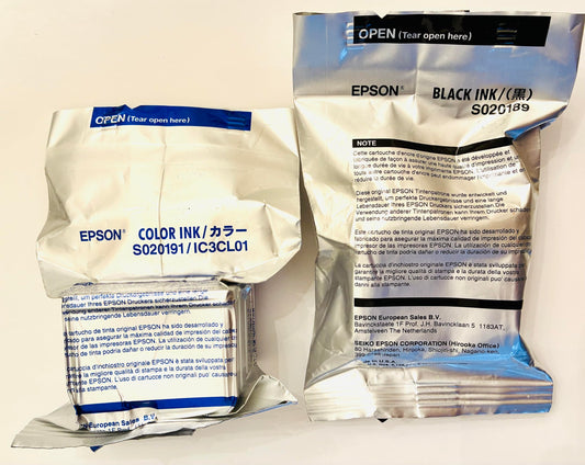Epson S020189 and S020191 Ink Cartridge Twin Pack (1 Black, 1 Color)