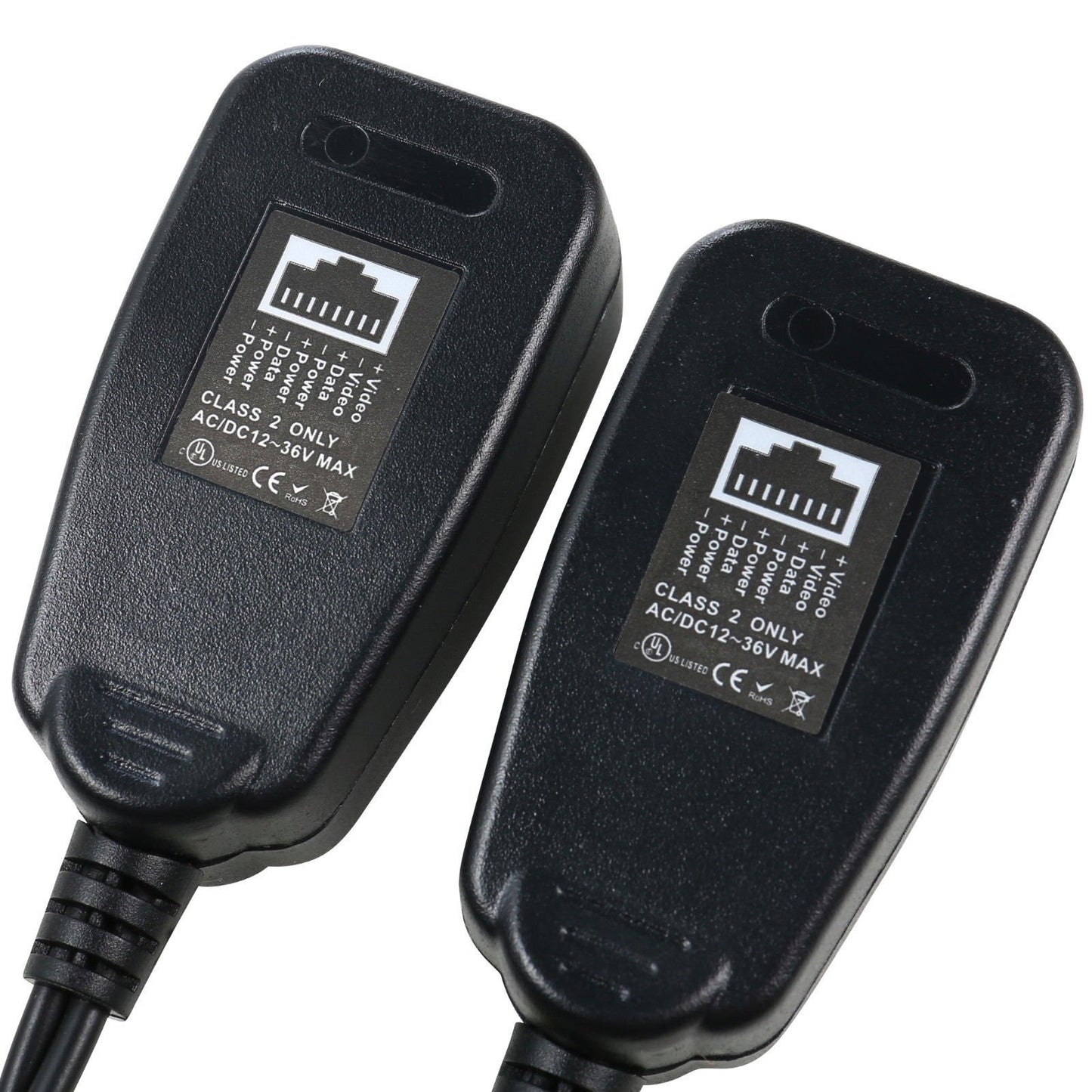 UHPPOTE HD-CVI/TVI/AHD BNC Video Power Transmitter Passive Balun Receiver to Cat5e 6 RJ45 Connector