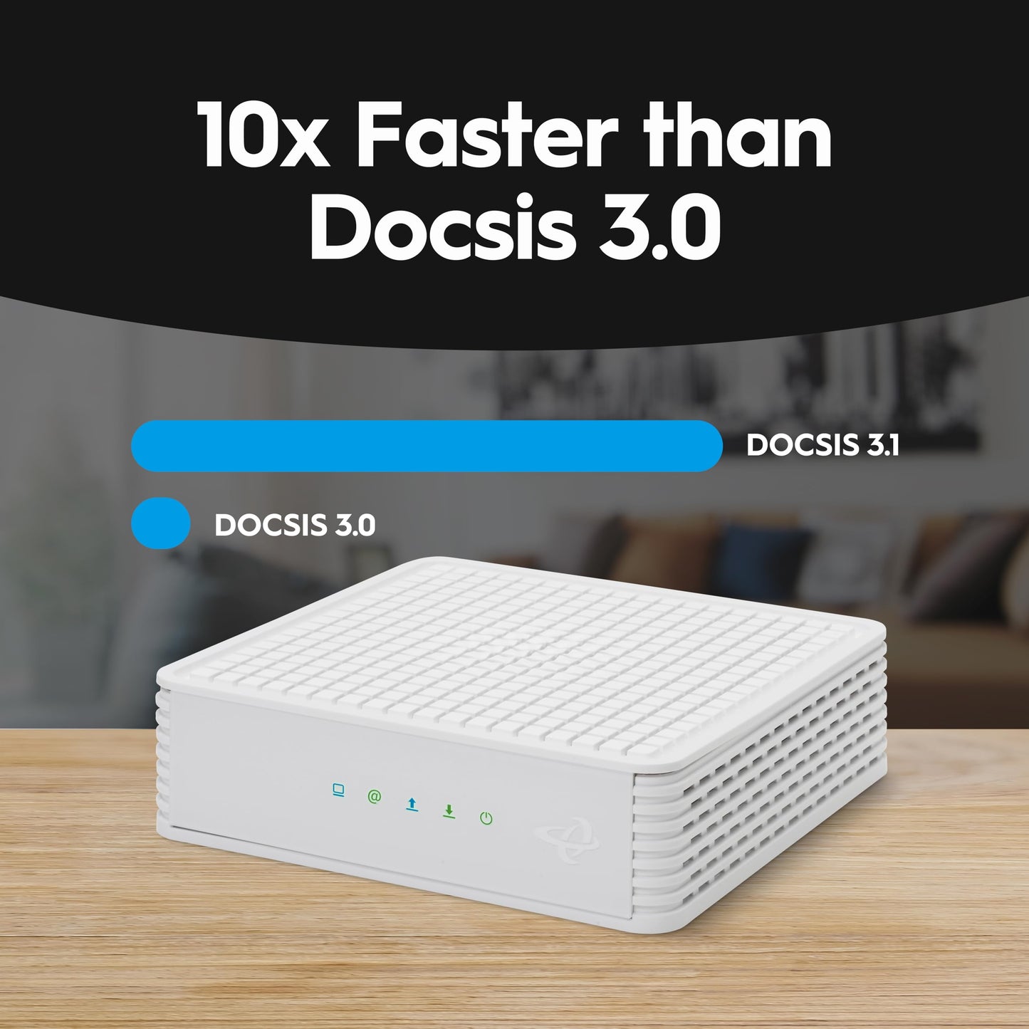Hitron CODA DOCSIS 3.1 Cable Modem ONLY - for Cable Internet Service ONLY (NOT Fiber/DSL) | Up to 1 Gbps | Requires WiFi Router | Xfinity, Spectrum