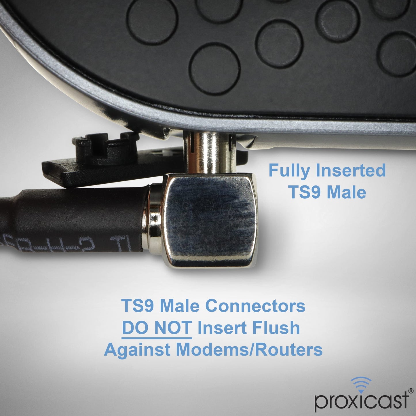 Proxicast 12 inch TS9 to SMA Female External Antenna Adapter Cable Pigtail for 4G/5G Modems, Hotspots & Routers - Nighthawk M6/MR6500, M5/MR5100