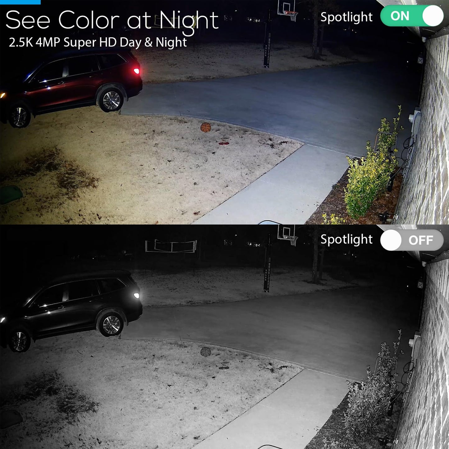 Kittyhok Solar Security Camera Outdoor System with Monitor | 4pcs Wireless Solar Powered Security Camera, Human Detection, Spotlight, for Home