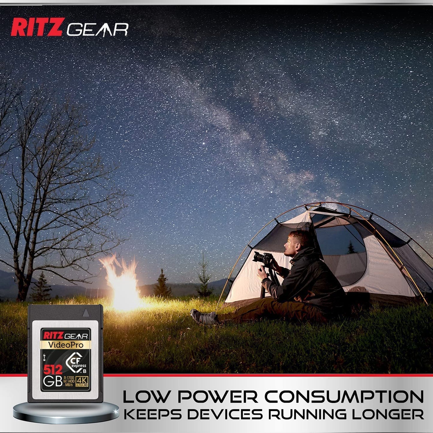 Ritz Gear 512GB High-Speed CFexpress Type B SD Card