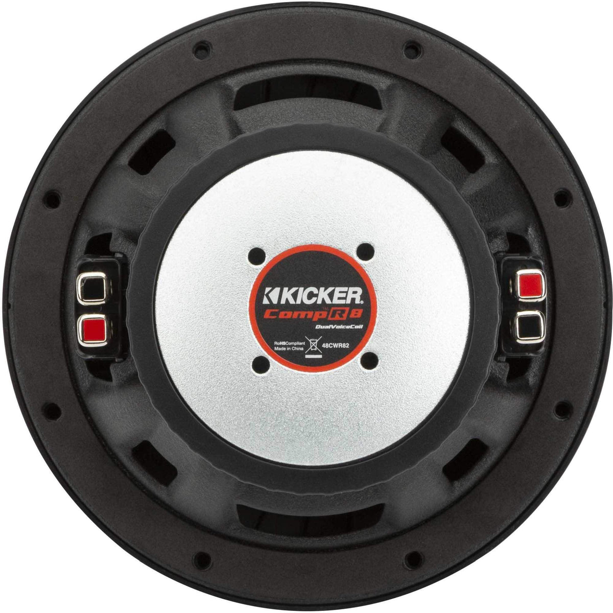 KICKER 48CWR82 CompR 8" Subwoofer, DVC, 2-ohm
