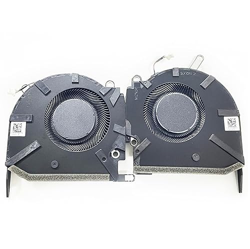 Fleshy Leaf CPU+GPU Cooling Fan Replacement for HP OMEN 16-K 16-N Pro TPN-Q280 0FPKK0000H DFS5K223052839 0FPKJ0000H DFS5L32G164865 N18090-001