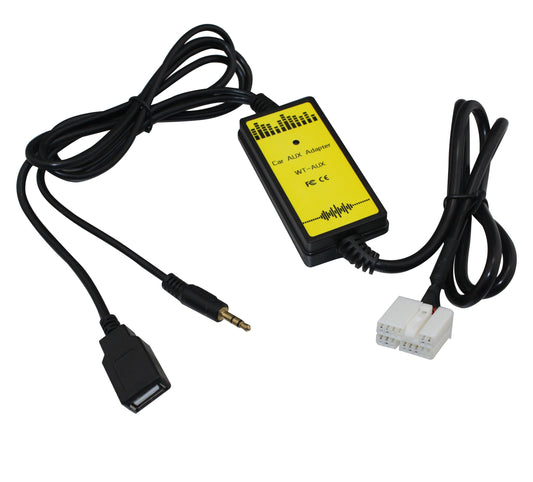 Honda USB Aux Interface Adapter - Charge & Play for Accord (2003-2011), CRV (2005-2011), Pilot (2006-2011), Odyssey (2005-2011), Civic (2006-2011)