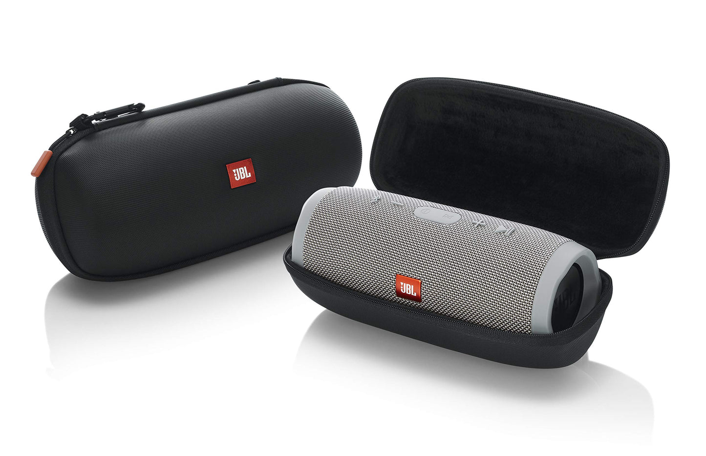 JBL Lifestyle Carry Case for Charge 3 Bluetooth Portable Speaker; Rugged EVA Shell with Weather Resistant Zippered Seal and Carabiner Style Clip