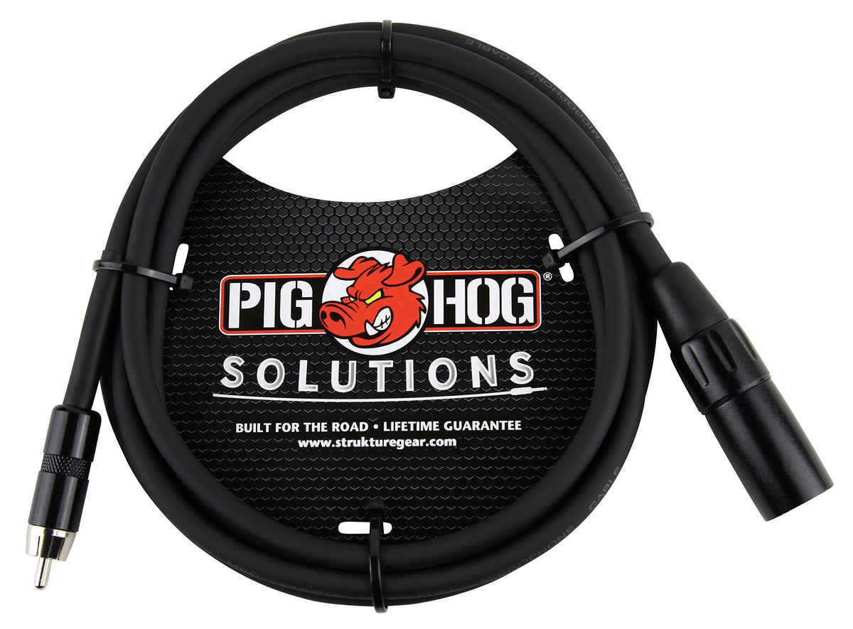 Pig Hog PX-XMR06 XLR to RCA Adaptor Cable, 6 Feet