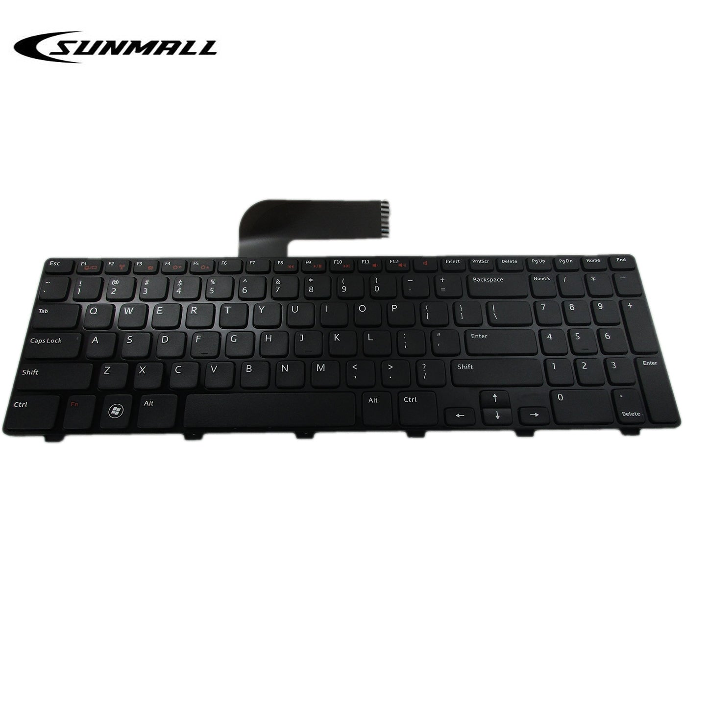 SUNMALL N5110 Keyboard Compatible with DELL Inspiron, Replacement Laptop Keyboard with Frame Compatible with DELL Inspiron 15R N5110 M501Z M511R