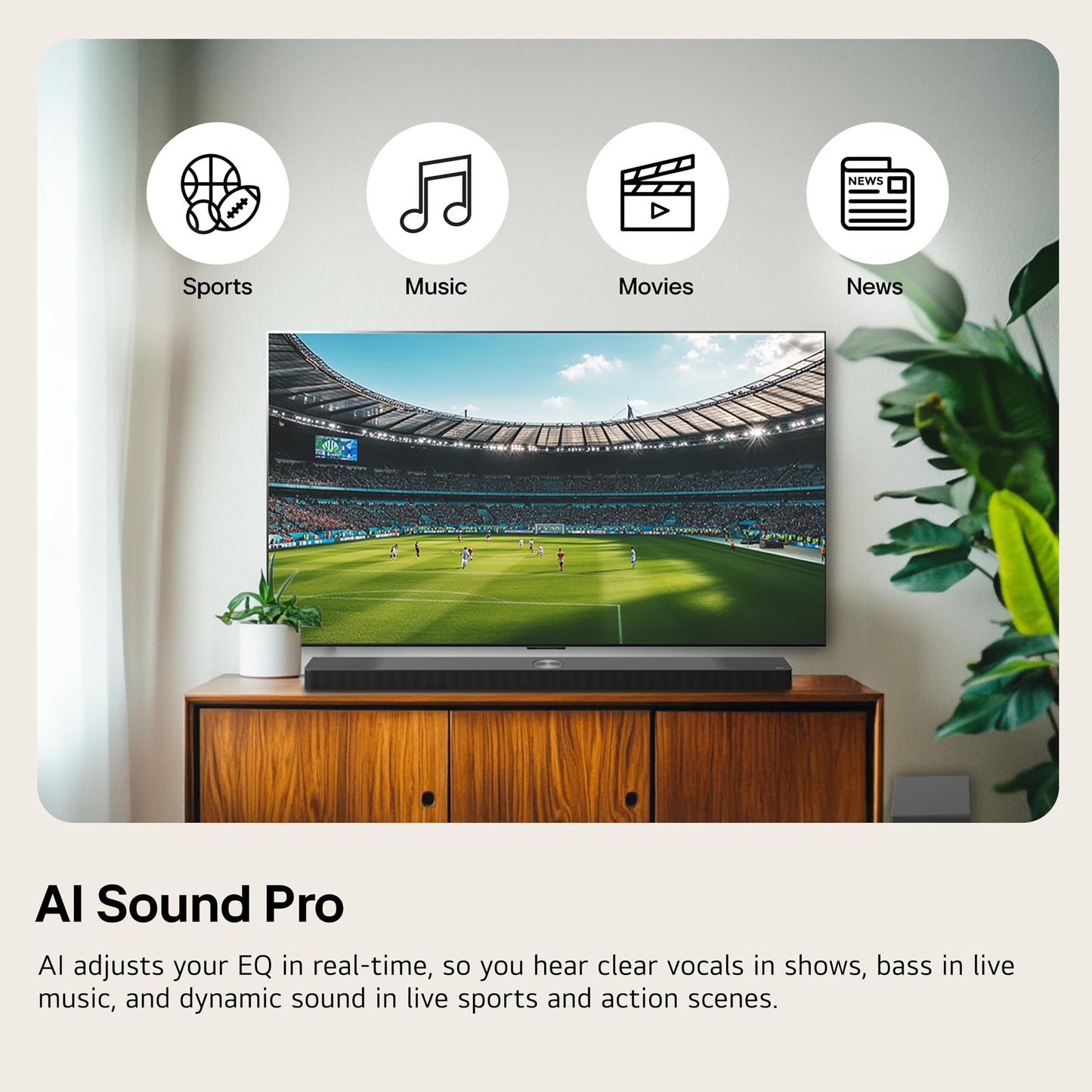 LG S20A 2.0 ch. Soundbar, Dolby Digital, TV Synergy, Wow Interface, DTS Digital Surround (New 2025 Model) (Renewed)
