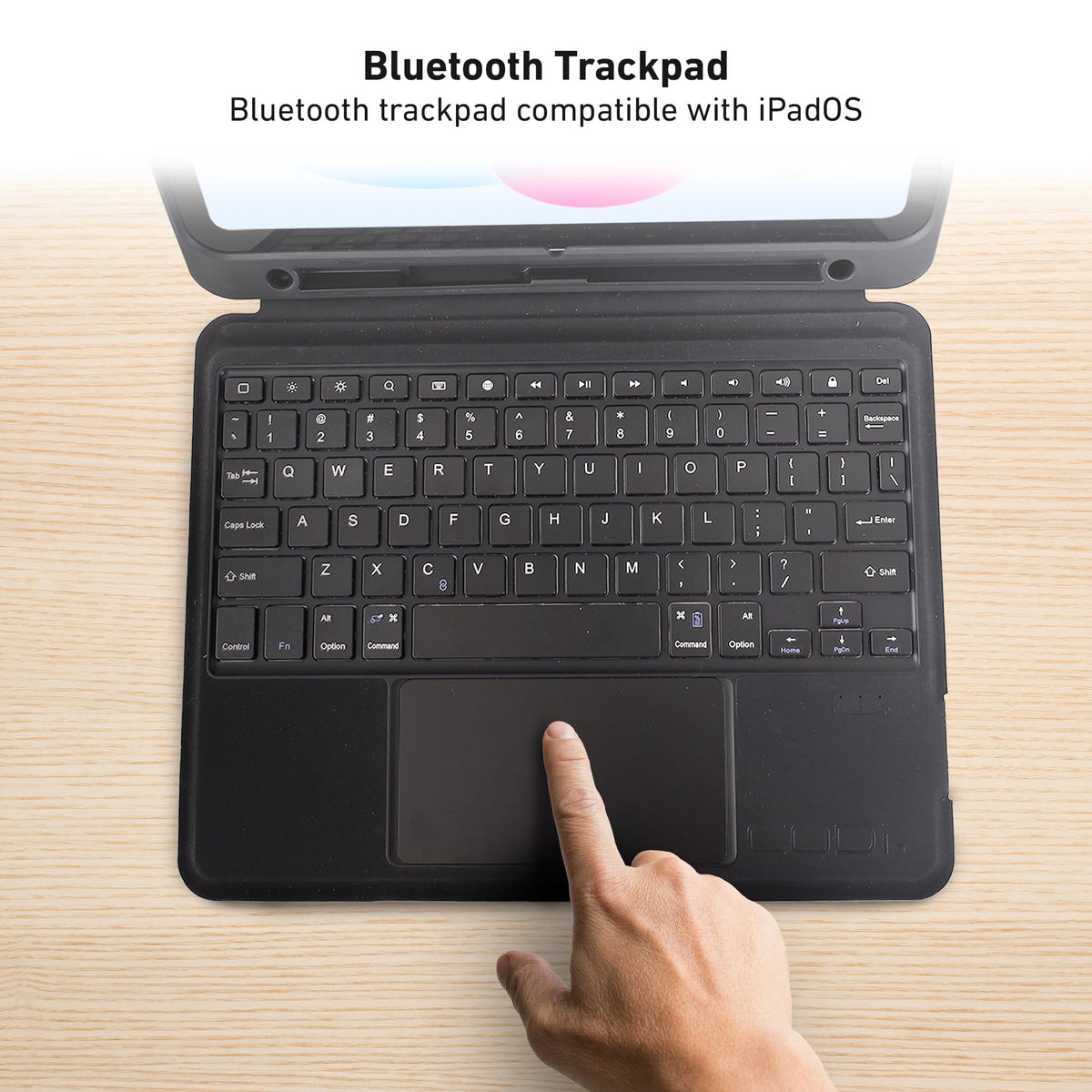 CODi Bluetooth Keyboard Folio Case with Trackpad for iPad 10.9" (10th Gen/A16), iPad Air 11" (M2,M3,M4), iPad Air 10.9" (4th-5th Gen), iPad Pro 11"