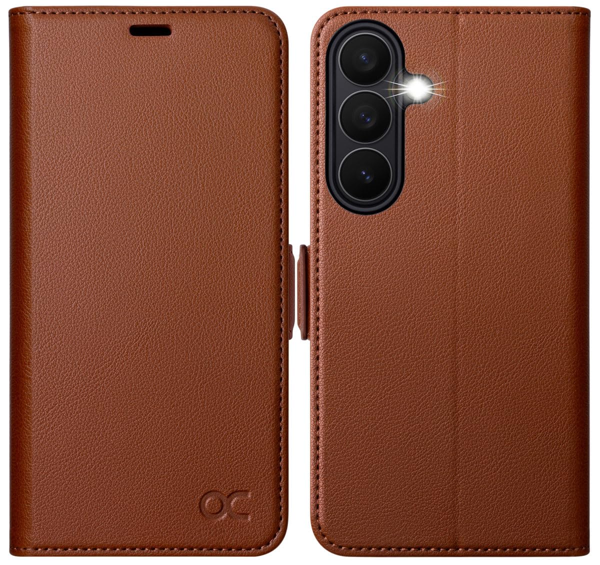 OCASE Compatible with Samsung Galaxy S26 Wallet Case, PU Leather Flip Folio Case with Card Holders RFID Blocking Kickstand [Shockproof TPU Inner