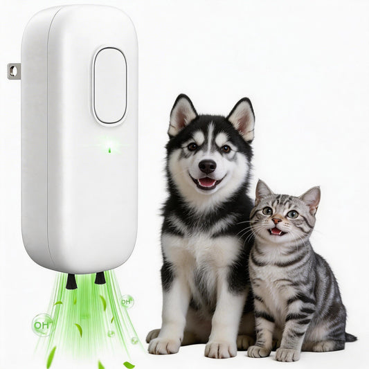 Cat Litter Deodorizer, Plug In Negative Ion Odor Eliminator, Filter-free Air Purifier for Pets, Bedroom, Office, Toilet, Wardrobe, Shoe, Quiet
