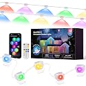Qunlight Permanent Lights Outdoor,Smart RGB LED Lights with 66 Scene Modes,50FT LED Eaves Lights IP67 Waterproof,Color Changing String LED Lights