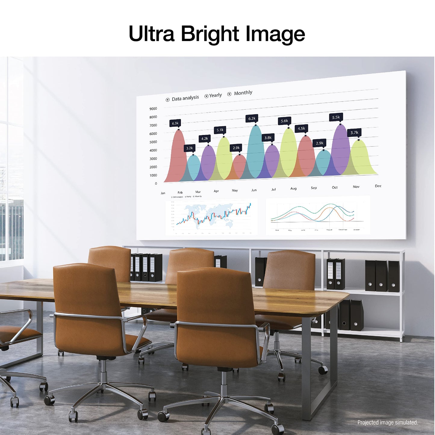Epson EpiqVision Flex CO-W01 Portable Projector, 3-Chip 3LCD, Widescreen, 3,000 Lumens Color/White Brightness, 5W Built-in Speaker, 300-Inch Home