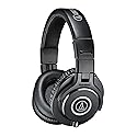 Audio-Technica ATH-M40x Professional Studio Monitor Headphones + Slappa Full Sized HardBody PRO Headphone Case (SL-HP-07)