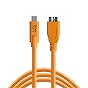 Tether Tools TetherPro USB-C to USB 3.0 Micro-B Cable | for Fast Transfer and Connection Between Camera and Computer | High Visibility Orange | 15
