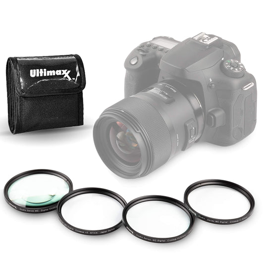 72MM Ultimaxx Professional Four Piece HD Macro Close-up Filter Kit (1, 2, 4, 10 Diopter Filters) for Canon, Nikon, Sony, Sigma, Olympus, & Tamron