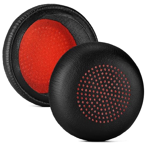 Voyager Focus UC Ear Pads - Replacement Ear Cushion Cover Compatible with Poly Voyager Focus UC, Plantronics Voyager Focus UC B825 Binaural, BLACKWIRE
