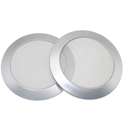 SYCZIOHU 2 PCS Speaker Grille Covers 4 Inch Speaker Subwoofer Guard Protector Black Round Speaker Mesh for Most Home Speakers or Car Speakers