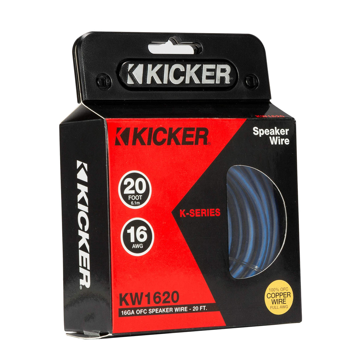 Kicker 46KW1620 K-Series 16AWG Speaker Wire, 20 FT