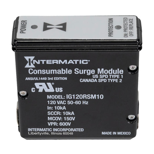 Intermatic IModule™ IG120RSM10K Replacement Module for Smart Guard Whole Home Surge Protector - Quick No-Wiring Install with LED Status Indicators
